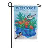 Custom Decor Applique Garden Flag - Winter Basket