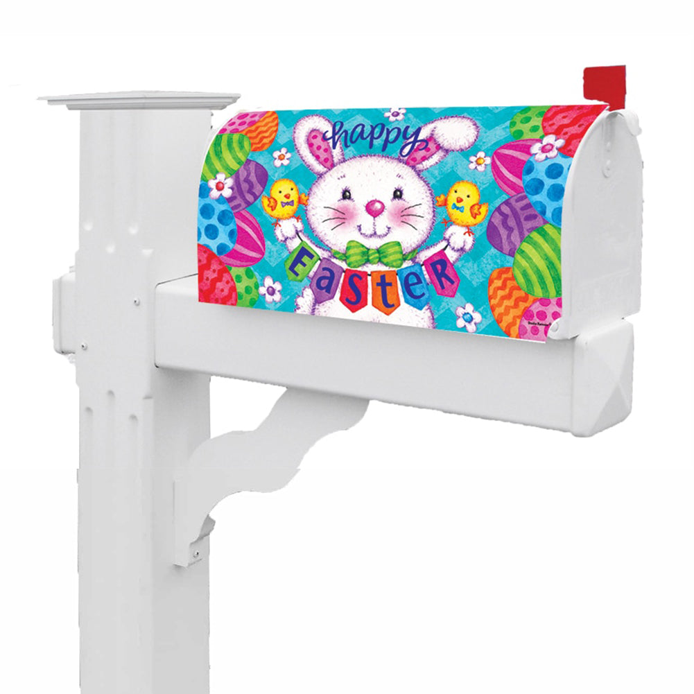 Custom Decor Bunny and Eggs Mailbox Cover