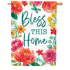 Custom Decor Blessed Floral House Flag