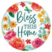 Custom Decor Blessed Floral Accent Magnet