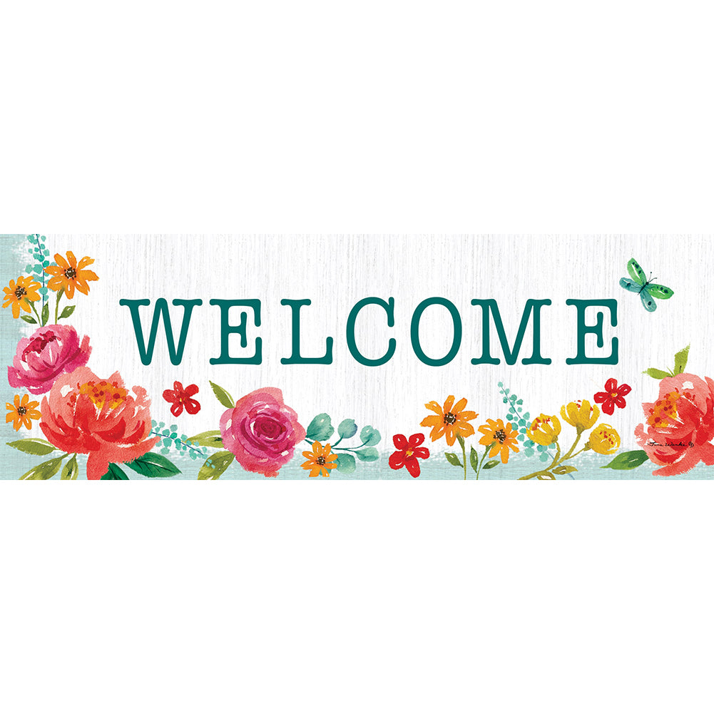 Custom Decor Blessed Floral Signature Sign
