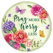 Custom Decor Pray More Accent Magnet