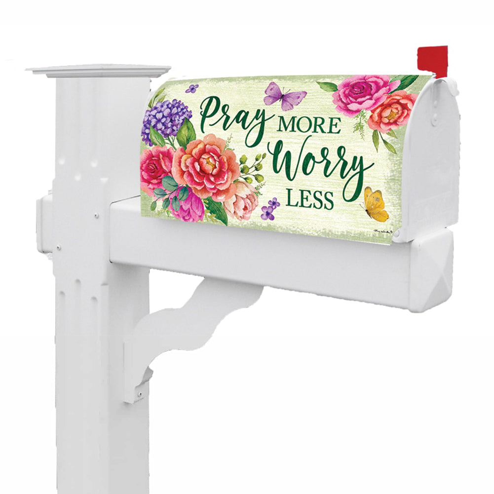 Custom Decor Pray More Mailbox Cover