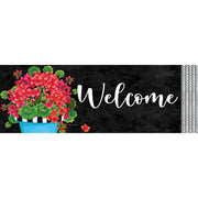 Custom Decor Blue Pot Geranium Signature Sign