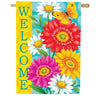 Custom Decor Happy Gerberas House Flag