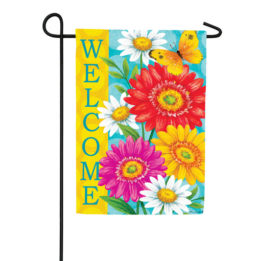Custom Decor Happy Gerberas Garden Flag
