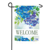 Custom Decor Hydrangeas Welcome Garden Flag