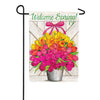 Custom Decor Glorious Tulips Welcome Garden Flag