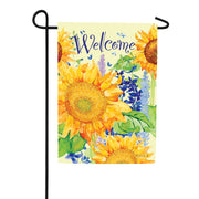 Custom Decor Happy Sunflowers Garden Flag