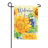Custom Decor Happy Sunflowers Garden Flag