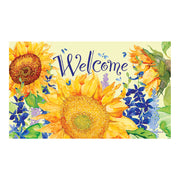 Custom Decor Happy Sunflowers Doormat