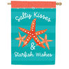 Custom Decor Starfish Wishes House Flag