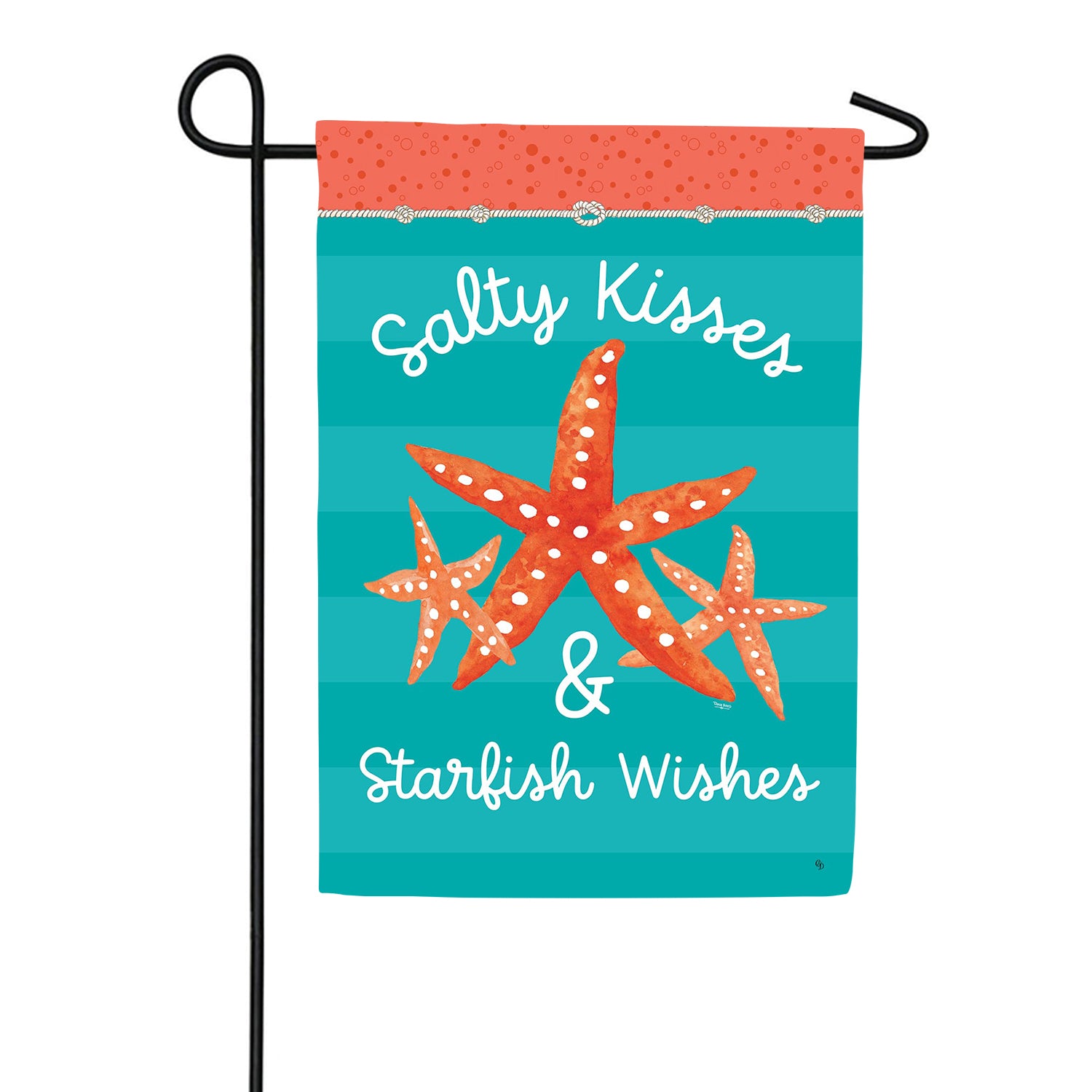 Custom Decor Starfish Wishes Garden Flag