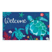 Custom Decor Floating Turtles Doormat