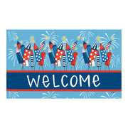 Custom Decor Fireworks Doormat