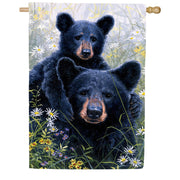 Custom Decor Black Bear Lookout House Flag