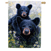 Custom Decor Black Bear Lookout House Flag