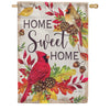 Custom Decor House Flag - Home Sweet Cardinals