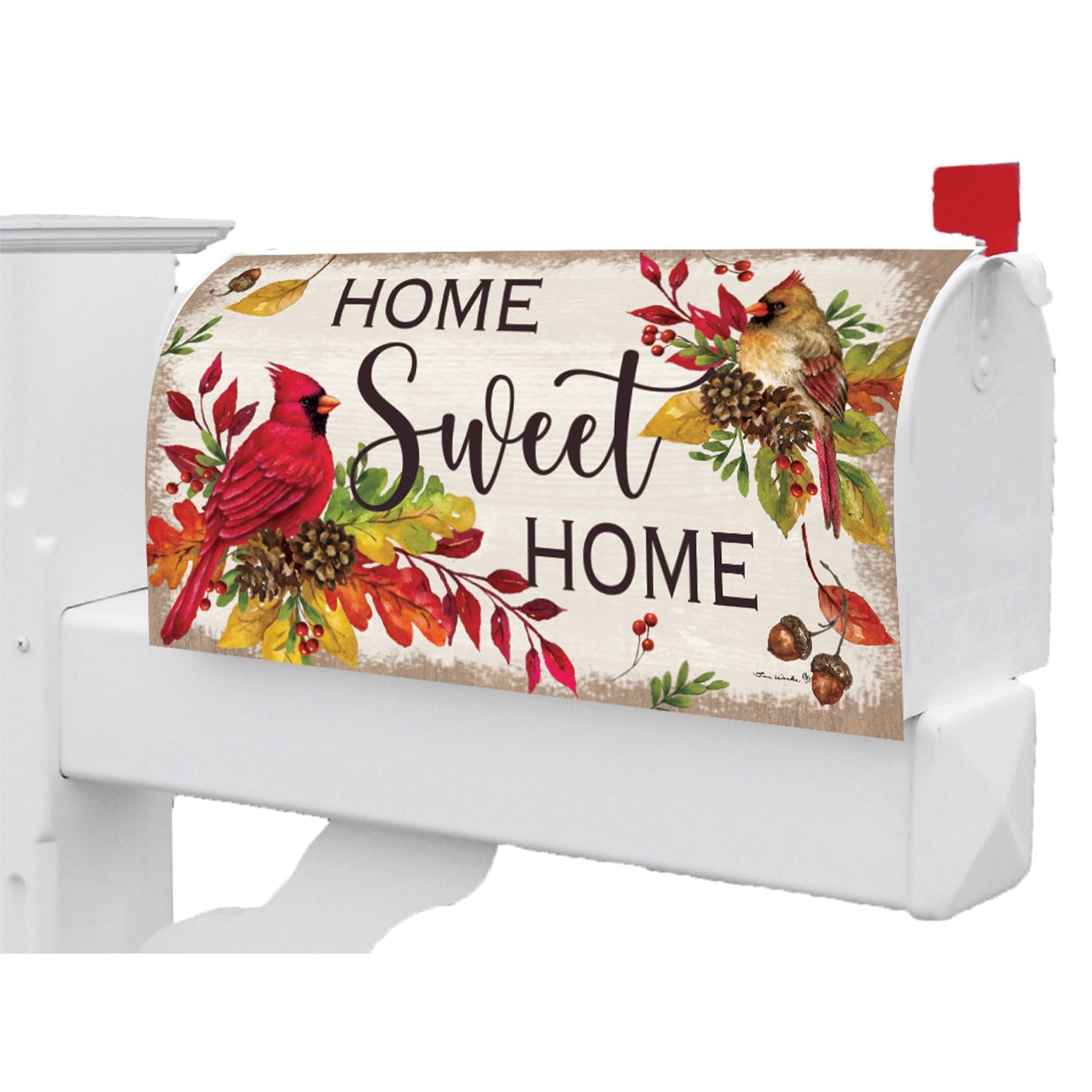 Custom Decor Mailbox Makeover - Home Sweet Cardinals