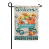 Custom Decor Pumpkin Wagon Garden Flag