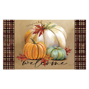 Custom Decor Pumpkin Trio Mat
