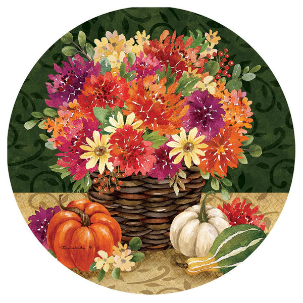 Custom Decor Mums Basket Accent Magnet