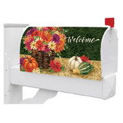 Custom Decor Mums Basket Mailbox Makeover