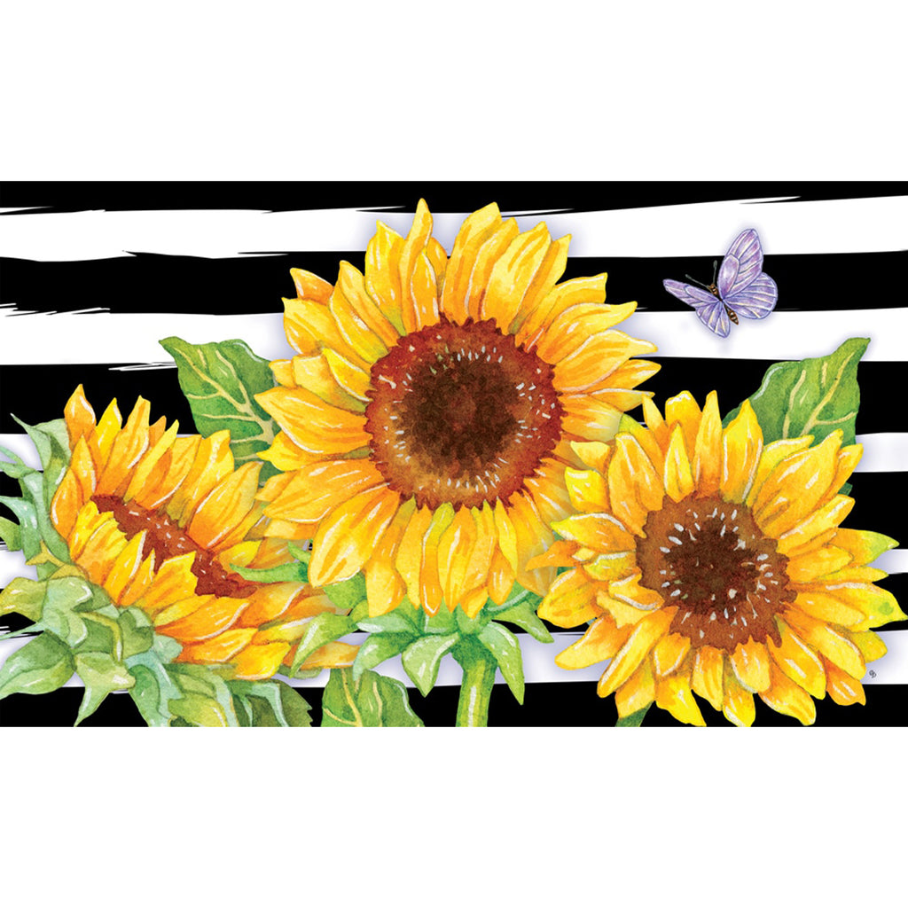 Custom Decor Accent Magnet - Sunflower Stripes