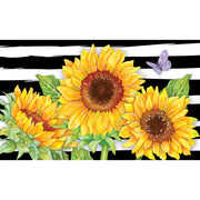 Custom Decor Accent Magnet - Sunflower Stripes