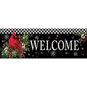 Custom Decor Cardinal Pine Cones Signature Sign