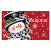 Custom Decor - Black & Red Snowman - Mat