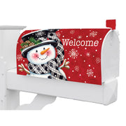 Custom Decor Black & Red Snowman Mailbox Makeover