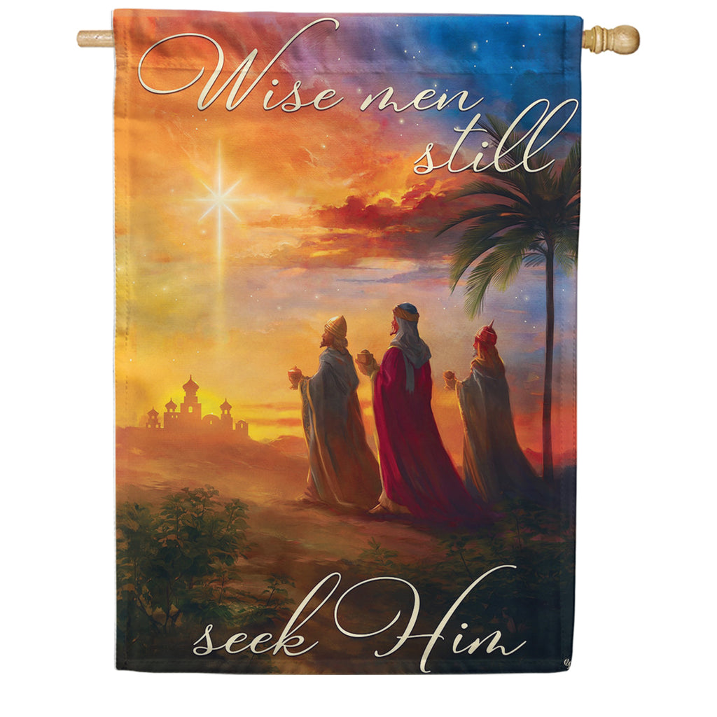 Custom Decor House Flag - Wise Men