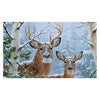 Custom Decor Mat - Winter Whitetail