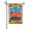Custom Decor Burlap Garden Flag - Fall Signs