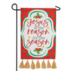 Custom Decor Applique Garden Flag - Jesus Season