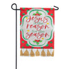 Custom Decor Applique Garden Flag - Jesus Season