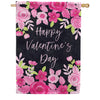 Custom Decor Valentine's Floral House Flag