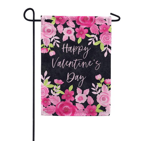 Custom Decor Valentine's Floral Garden Flag