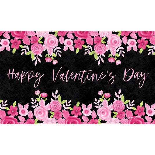 Custom Decor Valentine's Floral Mat