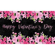 Valentine's Floral Door Mat