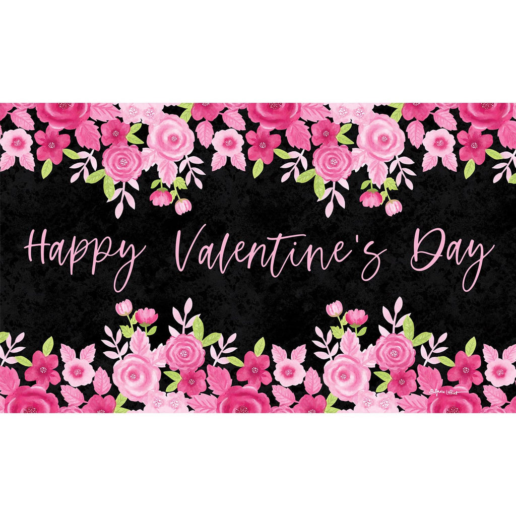 Custom Decor Valentine's Floral Mat
