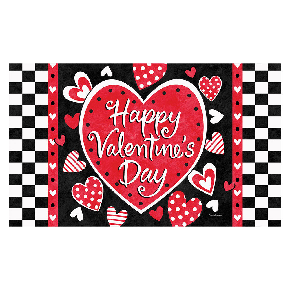 Custom Decor Valentine's Check Mat