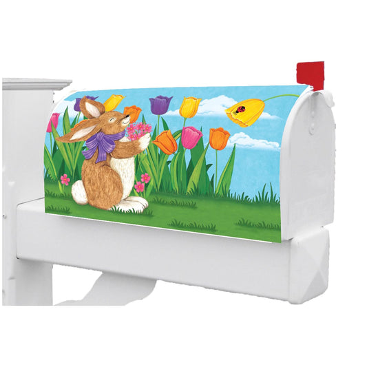 Custom Decor Tulip Bunnies Mailbox Makeover