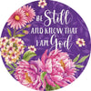 Custom Decor Be Still Floral Accent Magnet