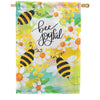 Custom Decor Bee Joyful House Flag