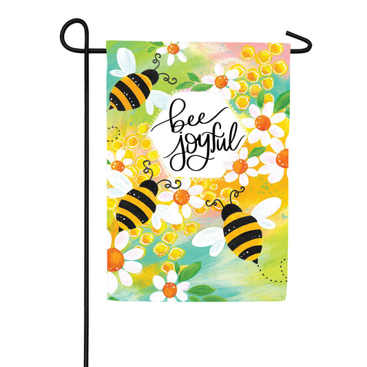 Custom Decor Bee Joyful Garden Flag