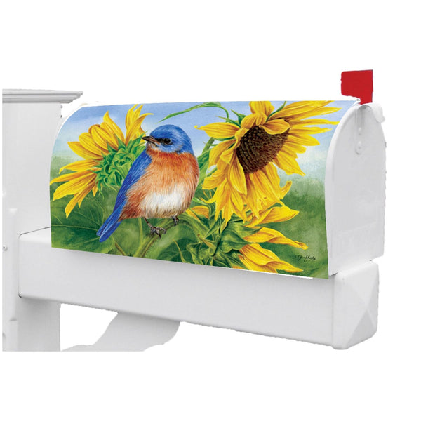 Custom Decor Bluebird Sunflowers Mailbox Makeover