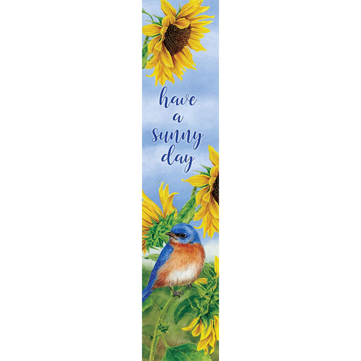Custom Decor Bluebird Sunflowers Yard Expression
