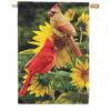 Custom Decor Cardinals House Flag
